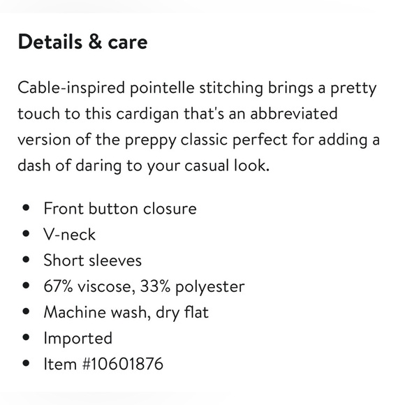 NWOT Free People Intimately Cassie cropped cardigan sz XS - Picture 5 of 5